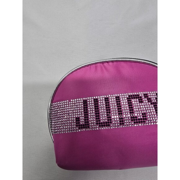 Juicy Couture Makeup Case Travel Bag Lot Of 2- Small One Missing Some Gemstones - Picture 9 of 10